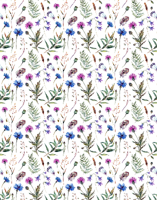 Store enrouleur occultant fleurs colorées