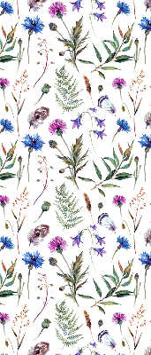 Store enrouleur occultant fleurs colorées