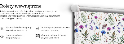 Store enrouleur occultant fleurs colorées