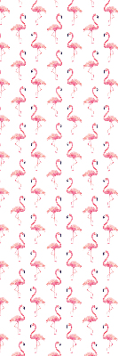 Store occultant fenetre avec flamants roses