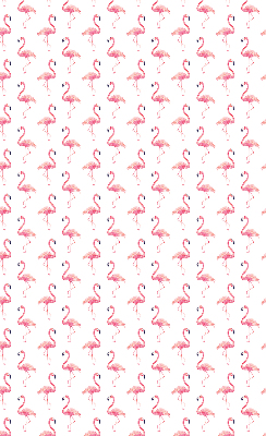 Store occultant fenetre avec flamants roses