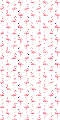 Store occultant fenetre avec flamants roses