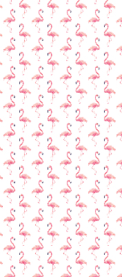 Store occultant fenetre avec flamants roses