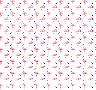 Store occultant fenetre avec flamants roses