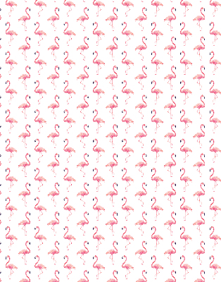 Store occultant fenetre avec flamants roses