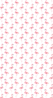 Store occultant fenetre avec flamants roses