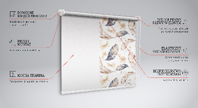Store fenêtre intérieur feuilles