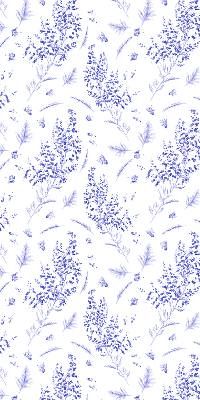 Store enrouleur occultant plantes violettes