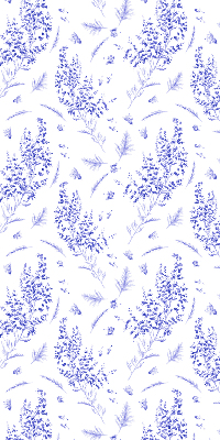 Store enrouleur occultant plantes violettes