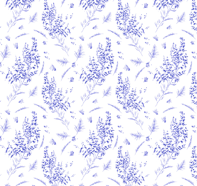 Store enrouleur occultant plantes violettes
