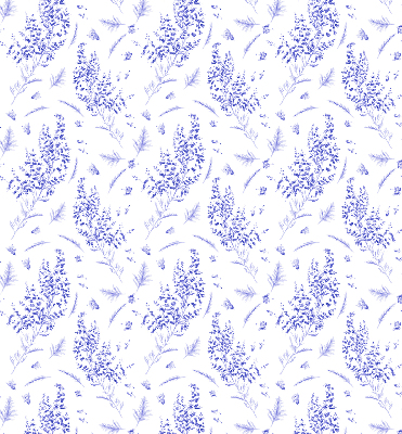 Store enrouleur occultant plantes violettes