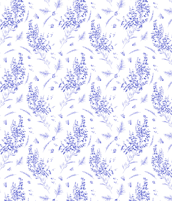 Store enrouleur occultant plantes violettes