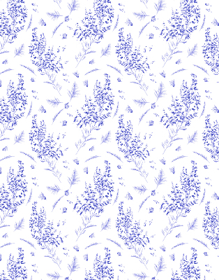 Store enrouleur occultant plantes violettes