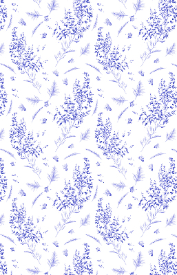 Store enrouleur occultant plantes violettes