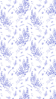 Store enrouleur occultant plantes violettes