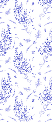 Store enrouleur occultant plantes violettes
