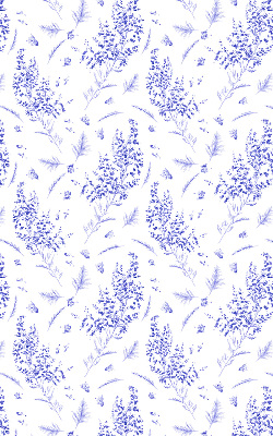 Store enrouleur occultant plantes violettes