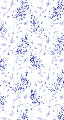 Store enrouleur occultant plantes violettes