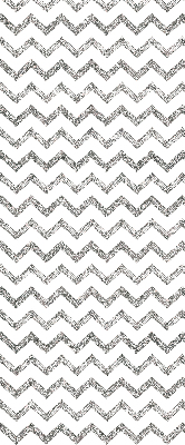 Store fenêtre intérieur à zigzags horizontaux gris