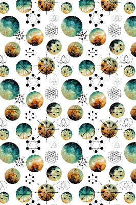 Store occultant fenêtre avec cercles colorés