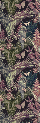 Store occultant fenetre plantes et oiseaux exotiques