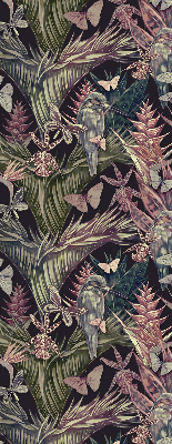 Store occultant fenetre plantes et oiseaux exotiques