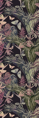 Store occultant fenetre plantes et oiseaux exotiques
