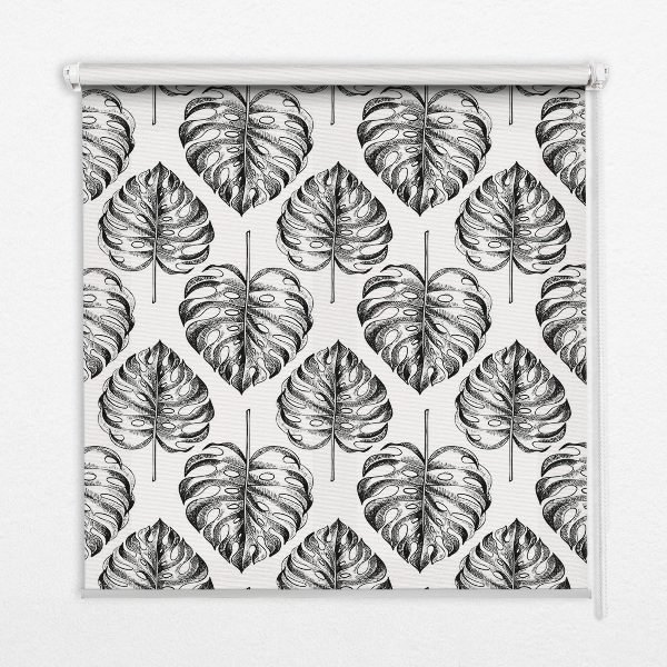Store occultant fenêtre en feuilles grises
