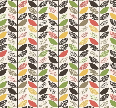 Store enrouleur occultant feuilles colorées