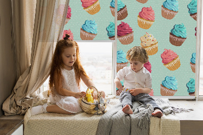 Store occultant fenêtre cupcakes
