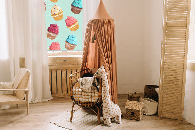 Store occultant fenêtre cupcakes
