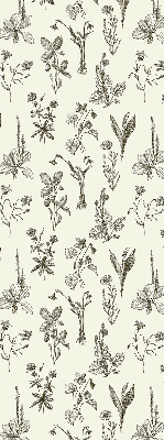 Store occultant fenêtre à fleurs dessinées