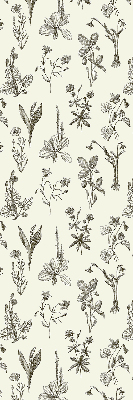 Store occultant fenêtre à fleurs dessinées