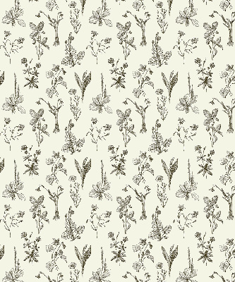 Store occultant fenêtre à fleurs dessinées