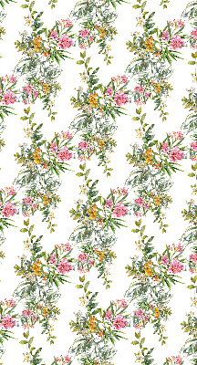 Store fenêtre intérieur de couleur fleurs