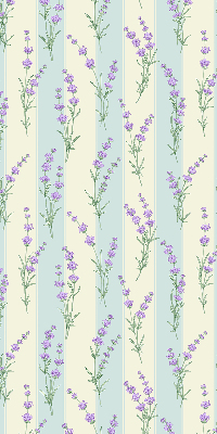 Store enrouleur occultant en fleurs violettes