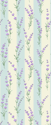 Store enrouleur occultant en fleurs violettes