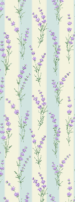 Store enrouleur occultant en fleurs violettes