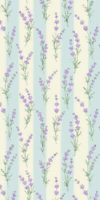 Store enrouleur occultant en fleurs violettes