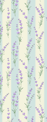 Store enrouleur occultant en fleurs violettes