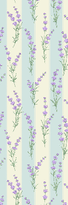 Store enrouleur occultant en fleurs violettes