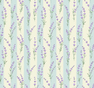 Store enrouleur occultant en fleurs violettes