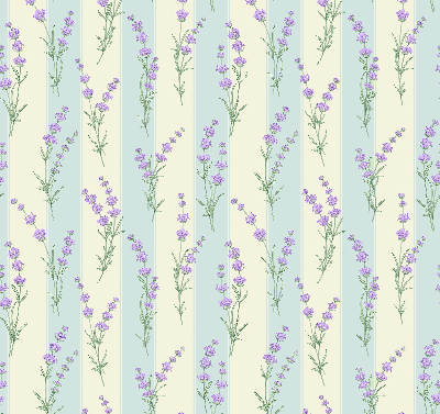 Store enrouleur occultant en fleurs violettes