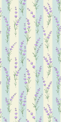 Store enrouleur occultant en fleurs violettes