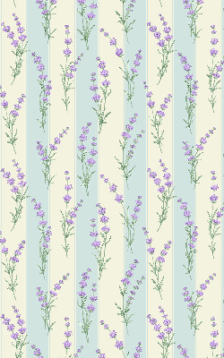 Store enrouleur occultant en fleurs violettes