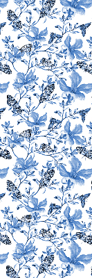 Store fenêtre intérieur avec papillons bleus