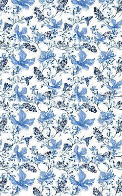 Store fenêtre intérieur avec papillons bleus
