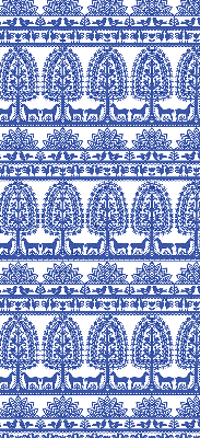 Store fenêtre intérieur bleu