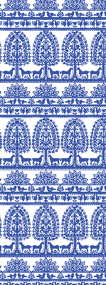 Store fenêtre intérieur bleu