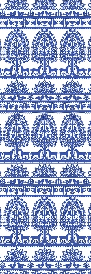 Store fenêtre intérieur bleu